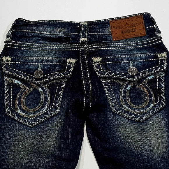 BIG STAR SWEET ULTRA LOW RISE FLARE Y2K Fab - Picture 3 of 8